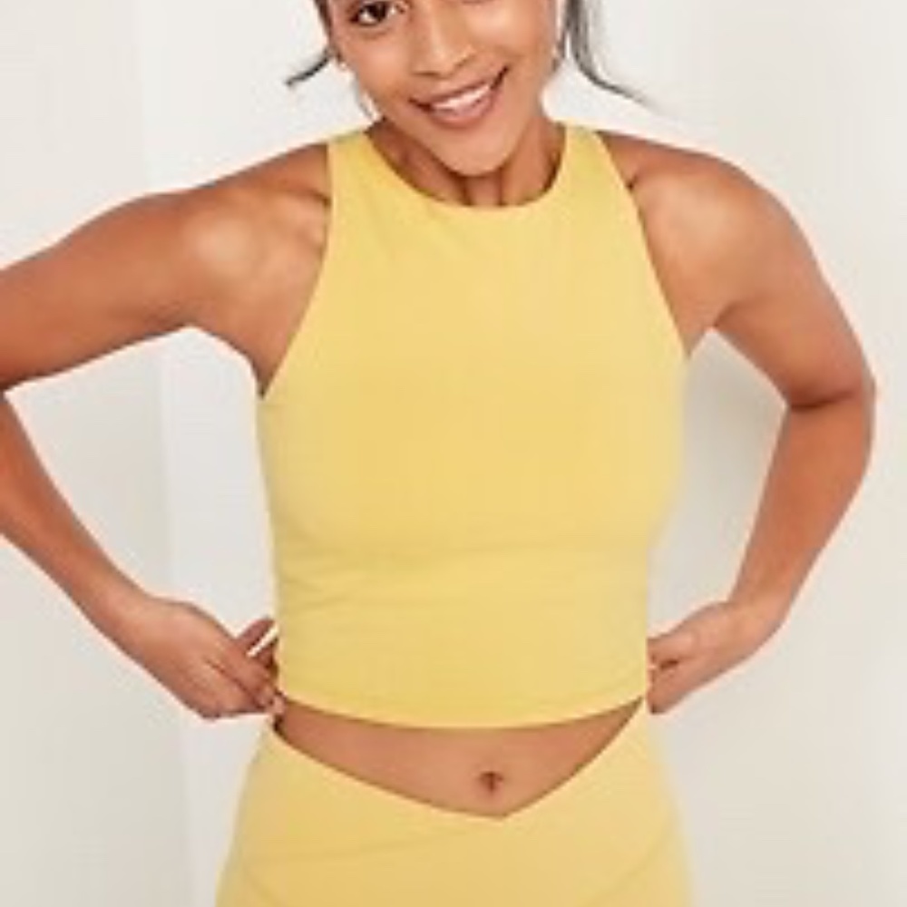 Light Support PowerChill Longline Sports Bra Tank - Old Navy, Medium